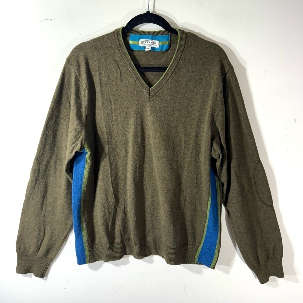 Vintage Stefanel Wool Blend V Neck Sweater